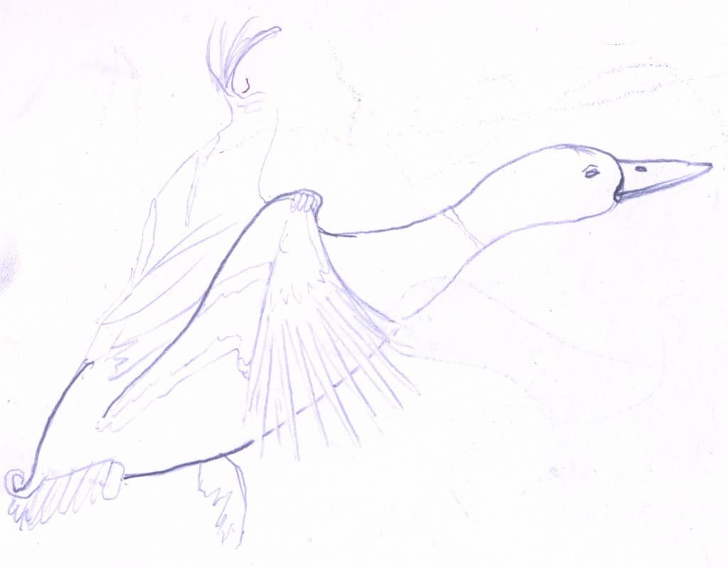 goose drawing